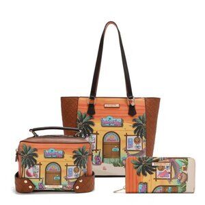 Nicole Lee USA Sun and Sand‎ 3 Piece Bag Set